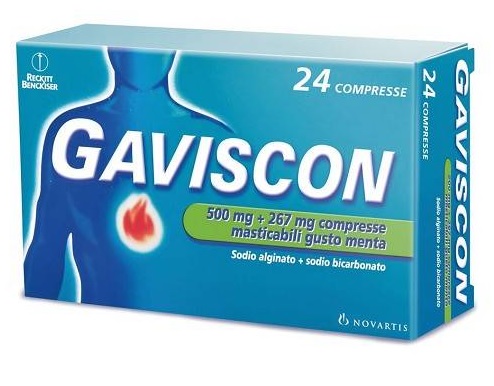 GAVISCON*24CPR MENTA 500+267MG - Luckyfarma.it