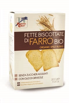 FSC FETTE BISCOTTATE DI FARRO BIO SENZA ZUCCHERI AGGIUNTI CON OLIO DI GIRASOLE SENZA OLIO DI PALMA 200 G - Luckyfarma.it