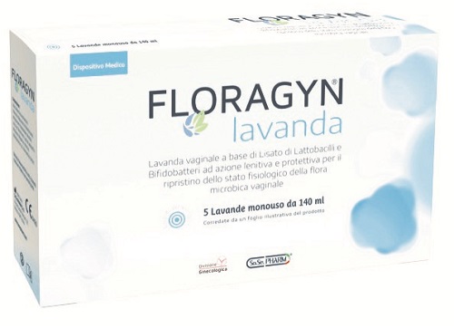 LAVANDA VAGINALE A BASE DI LATTOBACILLI LISATI FLORAGYN LAVANDA 140ML 5FLACONI - Luckyfarma.it