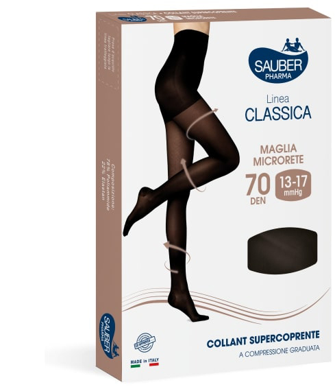 SAUBER COLLANT COPRENTE 70 MAGLIA LISCIA NERO 3 LINEA CLASSICA - Luckyfarma.it