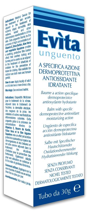 EVITA UNGUENTO A SPECIFICA AZIONE DERMOPROTETTIVA ANTIOSSIDANTE IDRATANTE 30 ML - Luckyfarma.it