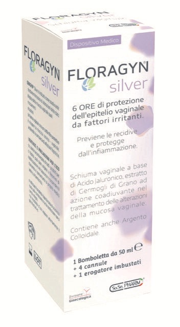 FLORAGYN SILVER SCHIUMA VAGINALE CON ARGENTO COLLOIDALE 50 ML - Luckyfarma.it