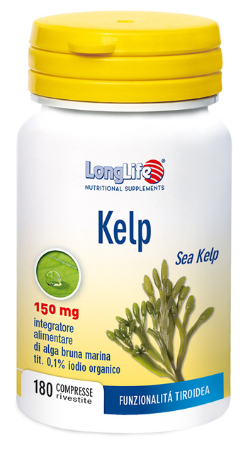 LONGLIFE KELP ALGA BRUNA 180 COMPRESSE - Luckyfarma.it