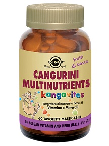CANGURINI MULTINUTRIENTS FRUTTI TROPICALI 60 COMPRESSE - Luckyfarma.it