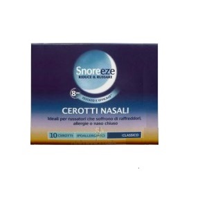 CEROTTO NASALE SNOREEZE CLASSICO LARGE 10 PEZZI - Luckyfarma.it