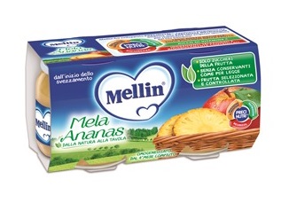 MELLIN OMOGENEIZZATO MELA ANANAS 100 G 2 PEZZI - Luckyfarma.it
