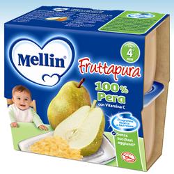 MELLIN FRUTTA PURA PERA 100 G 4 PEZZI - Luckyfarma.it