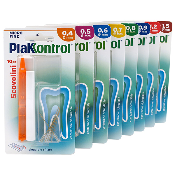 PLAKKONTROL MINIGRIP SCOVOLINO 0,6 MM 10 PEZZI - Luckyfarma.it