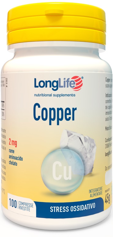 LONGLIFE COPPER 2 MG 100 COMPRESSE - Luckyfarma.it