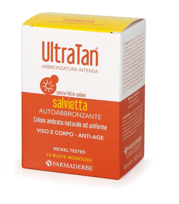 ULTRA TAN SALVIETTE AUTOABBRONZANTI 10 BUSTE - Luckyfarma.it