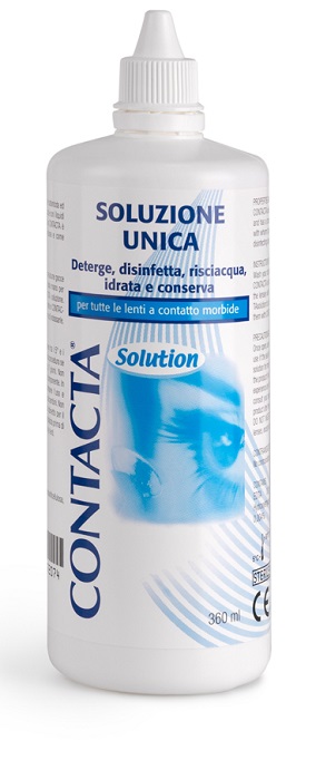 SOLUZIONE UNICA ISOTONICA PER LENTI A CONTATTO CONTACTA DA 360ML - Luckyfarma.it