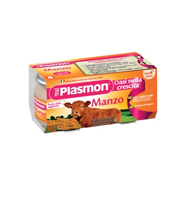 PLASMON OMOGENEIZZATO MANZO 4 X 80 G - Luckyfarma.it
