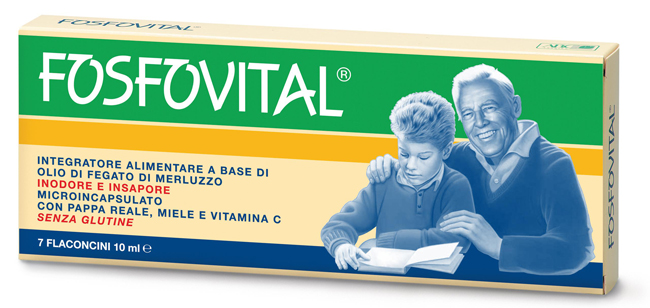 FOSFOVITAL OLIO FEGATO DI MERLUZZO 7 FLACONCINI - Luckyfarma.it