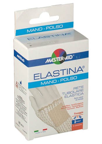 RETE TUBOLARE ELASTICA IPOALLERGENICA MASTER-AID ELASTINA MANO/POLSO 3 MT IN TENSIONE CALIBRO 3 CM - Luckyfarma.it