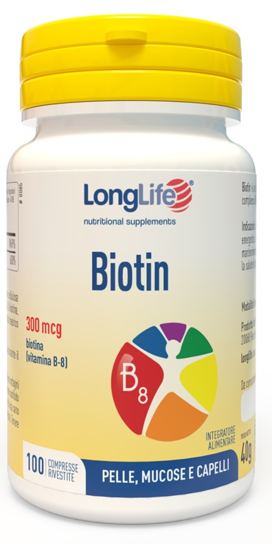 LONGLIFE BIOTIN 100 COMPRESSE - Luckyfarma.it