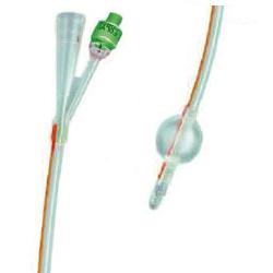 CATETERE FOLEY IN SILICONE TRASPARENTE A 2 VIE CON PALLONCINO 5-10ML DIAMETRO CH18 6,00MM LUNGHEZZA 40CM - Luckyfarma.it