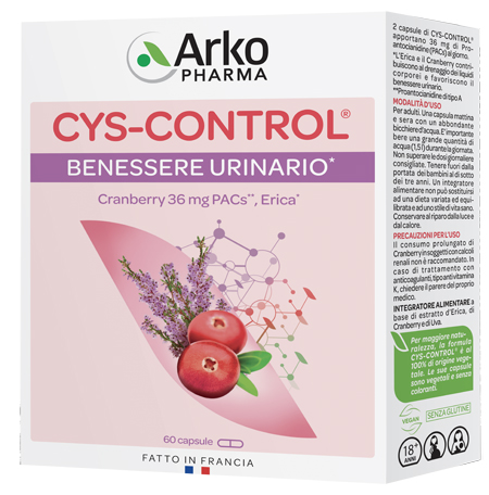 CYS CONTROL 60 CAPSULE CON ERICA - Luckyfarma.it