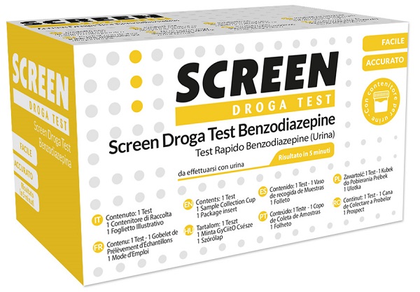 DROGA TEST CHE RILEVA UNA SOSTANZA BENZODIAZEPINE SCREEN DROGA TEST BENZODIAZEPINE - Luckyfarma.it