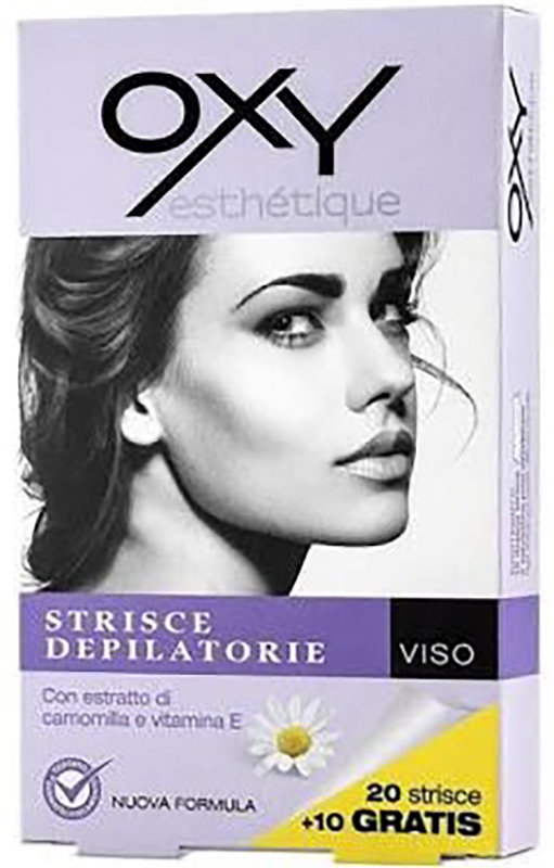 OXY STRISCE DEPILATORIE VISO 20 PEZZI - Luckyfarma.it