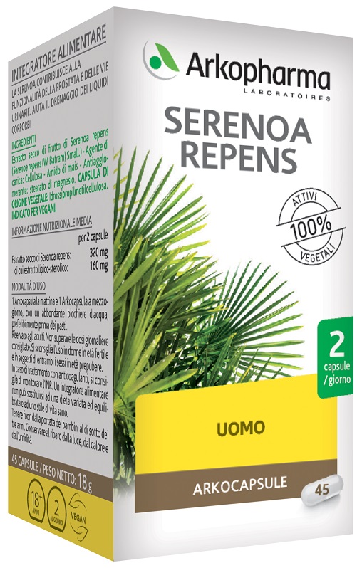 SERENOA REPENS 45 VEGI CAPSULE - Luckyfarma.it