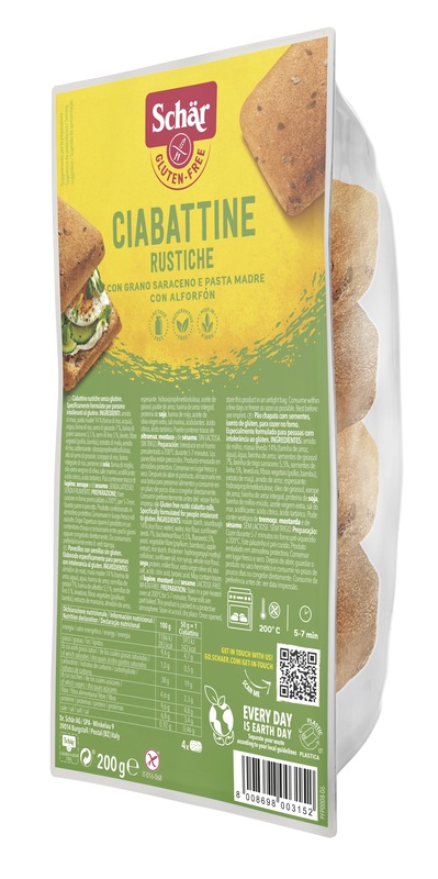SCHAR CIABATTINE RUSTICHE 200 G - Luckyfarma.it