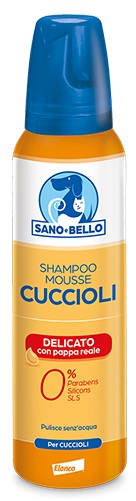 SANO E BELLO SHAMPOO MOUSSE CUCCIOLI PAPPA REALE NF 300 ML - Luckyfarma.it