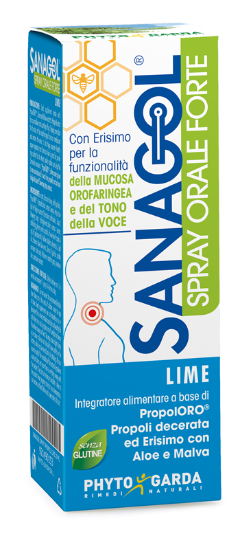 SANAGOL SPRAY FORTE PROPOLI LIME 20 ML - Luckyfarma.it