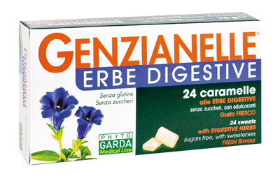 GENZIANELLE ERBE DIGESTIVE SENZA ZUCCHERO 24 CARAMELLE - Luckyfarma.it