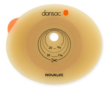 PLACCA PER COLO ILEO ED UROSTOMIA DANSAC NOVALIFE2 70MM RITAAGLIABILE 10-62 - Luckyfarma.it