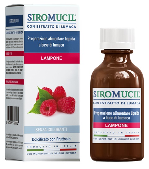 SIROMUCIL PREPARATO ALIMENTARE CON ESTRATTO DI LUMACA AL LAMPONE 150 ML - Luckyfarma.it