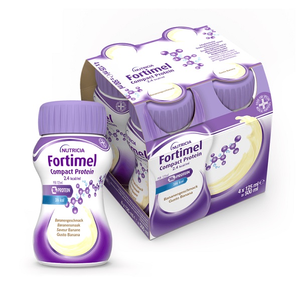 FORTIMEL COMPACT PROTEIN BANANA 4 X 125 ML - Luckyfarma.it