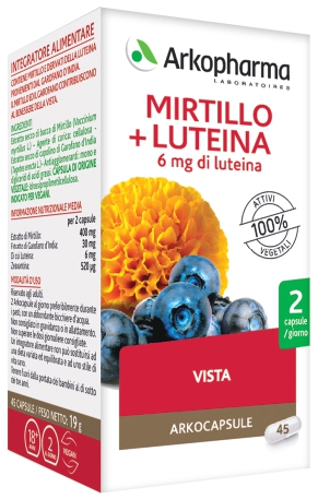 ARKO CAPSULE MIRTILLO+LUTEINA 45 CAPSULE - Luckyfarma.it