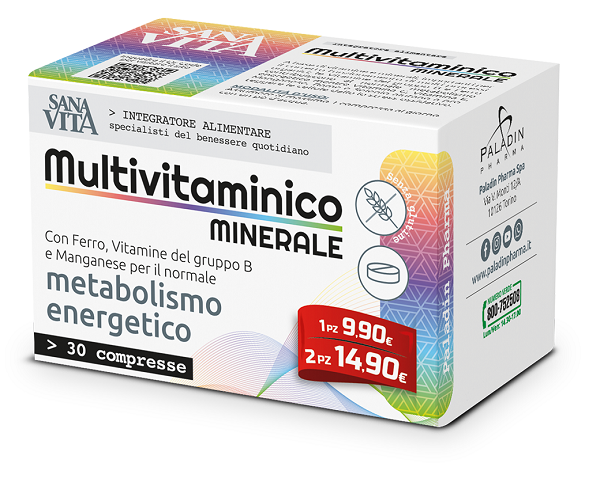 SANAVITA MULTIVITAMINICO MINERALE 30 COMPRESSE - Luckyfarma.it