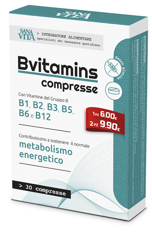 SANAVITA B-VITAMINS 30 COMPRESSE - Luckyfarma.it