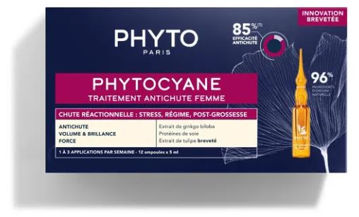 PHYTO PHYTOCYANE TRATTAMENTO ANTICADUTA CAPELLI DONNA 12 FIALE 7,5 ML - Luckyfarma.it