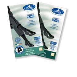 CALZA UOMO COTONE 140 DENARI GRANDE NERO - Luckyfarma.it