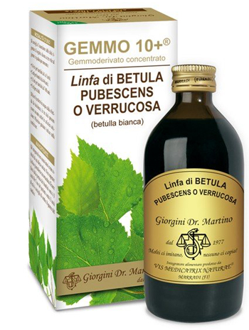 GEMMO 10+ BETULLA B LINFA 200 ML LIQUIDO ANALCOLICO - Luckyfarma.it