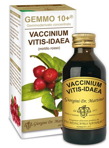 GEMMO 10+ MIRTILLO ROSSO LIQUIDO ANALCOLICO 100 ML - Luckyfarma.it