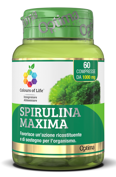 COLOURS OF LIFE SPIRULINA MAXIMA 60 COMPRESSE 1000 MG - Luckyfarma.it