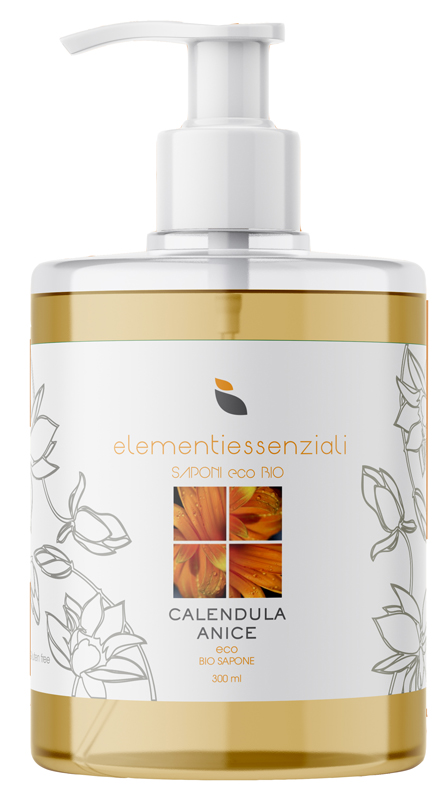 ELEMENTIESSENZIALI SAPONE ECO BIO CALENDULA ANICE 300ML - Luckyfarma.it