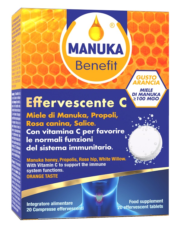 MANUKA BENEFIT EFFERVESCENTE C 20 COMPRESSE - Luckyfarma.it