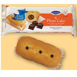 BONONIA PLUMCAKE CREMA CIOCCOLATO SENZA GLUTINE 6 X 45 G - Luckyfarma.it