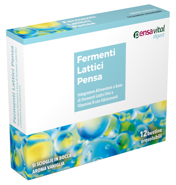 FERMENTI LATTICI VIVI E VITAMINE B 12 VANIGLIA BUSTINE OROSOLUBILI - Luckyfarma.it