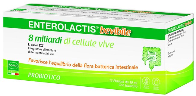 ENTEROLACTIS 12 FLACONCINI 10 ML - Luckyfarma.it