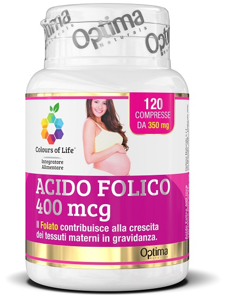 COLOURS OF LIFE ACIDO FOLICO 400 MCG 120 COMPRESSE 350 MG - Luckyfarma.it