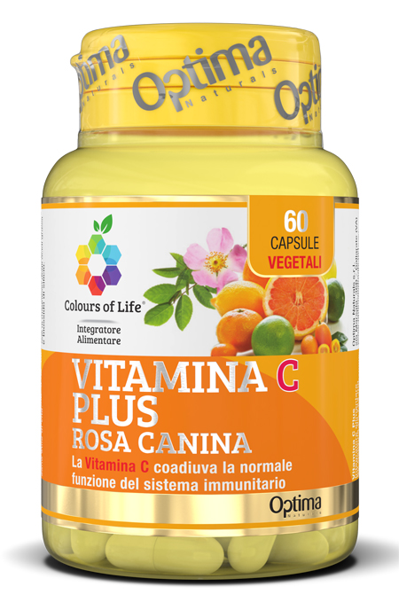 COLOURS OF LIFE VITAMINA C PLUS ROSA CANINA 60 CAPSULE VEGETALI 724 MG - Luckyfarma.it