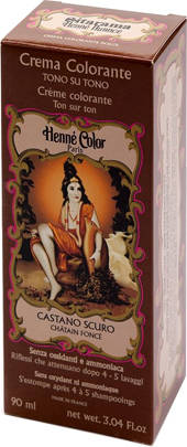 HENNE NUANCE CASTANO SCURO CREMA HENNE COLOR CREMA COLORANTE PRONTA ALL'USO - Luckyfarma.it