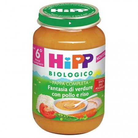HIPP BIO PAPPA PRONTA FANTAS VERD POLLO RISO 190 G - Luckyfarma.it