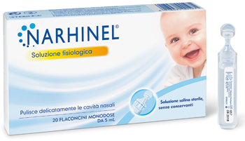 SOLUZIONE FISIOLOGICA PER ASPIRATORE NASALE NARHINEL 20 FIALE X 5 ML BIPACK - Luckyfarma.it