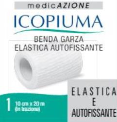 BENDA GARZA ELASTICA ICOPIUMA AUTOFISSANTE CM 10 X 20 MT - Luckyfarma.it
